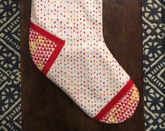 One-of-a-kind Fabric Christmas Stocking