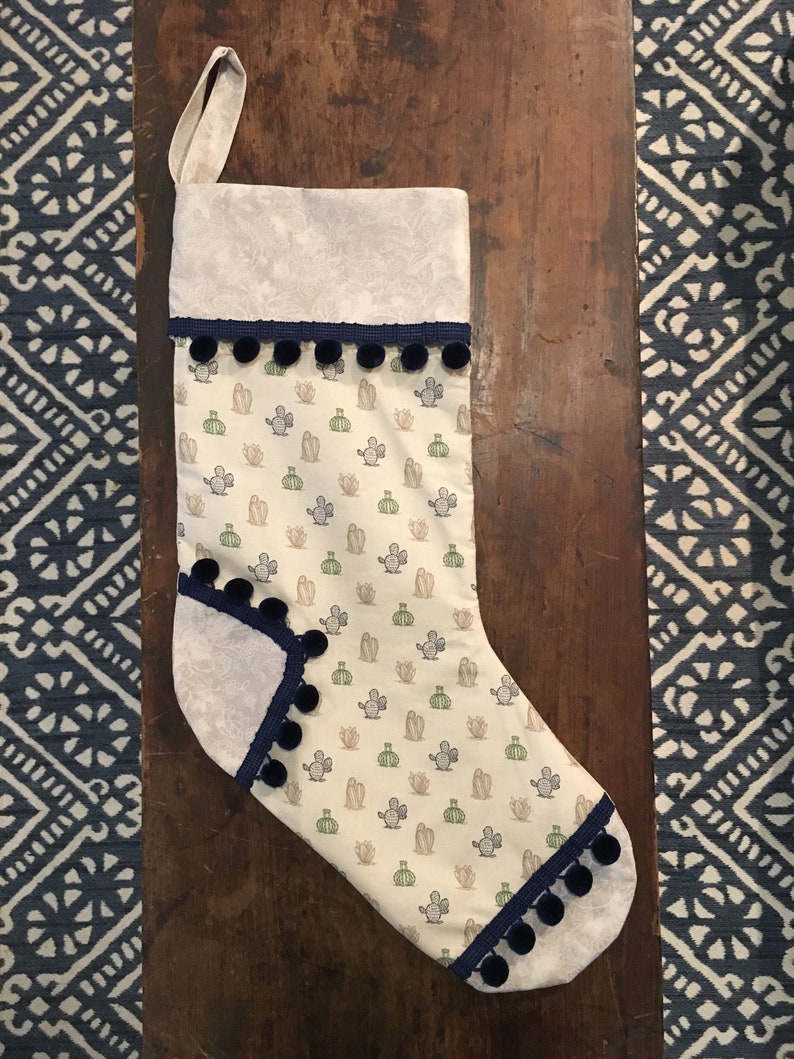 One-of-a-kind Fabric Christmas Stocking