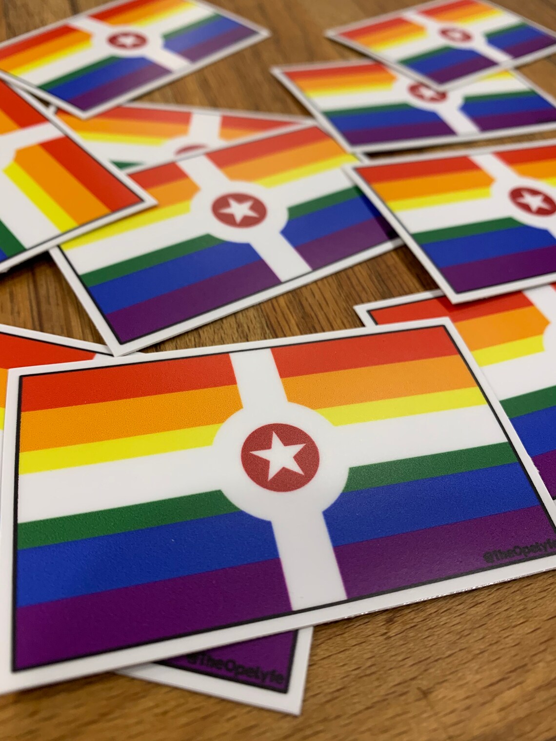 Indianapolis Flag Pride Sticker Indy Pride Flag Gay Pride Etsy