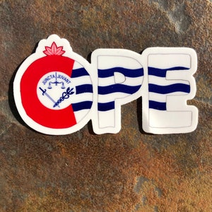 Cincinnati Flag Ope Sticker | Cincinnati Flag Sticker | Cincy Flag Sticker | Midwest Ope Sticker | Ope Sticker | Cincy Sticker | Cincinnati