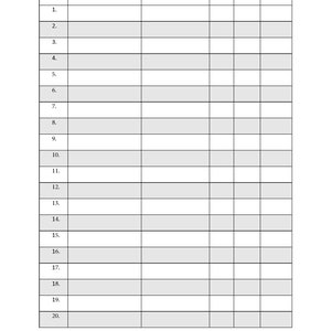 Fillable T-shirt Order Form Tracker