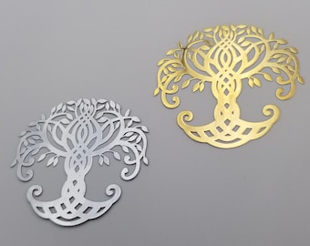 29) Tree of Life orgonite Metal Sticker Sacred Geometry Metal symbols celtic tree of life orgone metal sticker pyramid