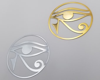 38) All seeing eye of Ra eye of horus orgonite Metal Sticker Sacred Geometry symbols All seeing eye of horus orgone metal sticker pyramid