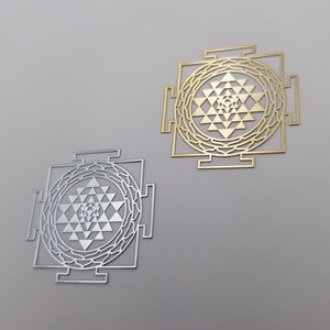 22) シュリヤントラ オルゴナイト メタルステッカー 神聖幾何学 メタルシンボル シュリヤントラ オルゴナイト メタルステッカー ピラミッド
