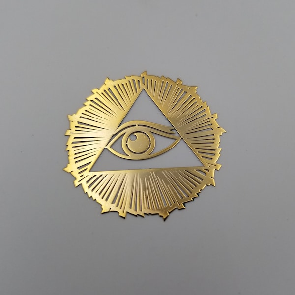 39) All seeing eye orgonite Metal Sticker Sacred Geometry Metal symbols All seeing eye orgone metal sticker pyramid