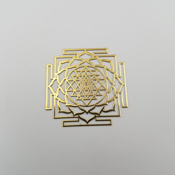 21) Sri Yantra lotus orgonite Metal Sticker Sacred Geometry Metal symbols Sri Yantra lotus orgone metal sticker pyramid