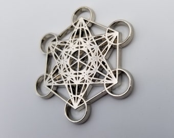 Metatrons cube metal charm for orgonite Sacred Geometry Archangel Metatron Merkaba metal casting Sacred Geometry Metal piece for orgonite