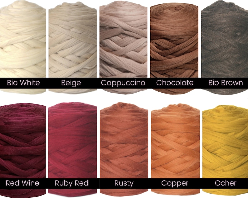 Chunky Arm Knitting Yarn for Armknit DIY Projects 100% Merino Wool image 8