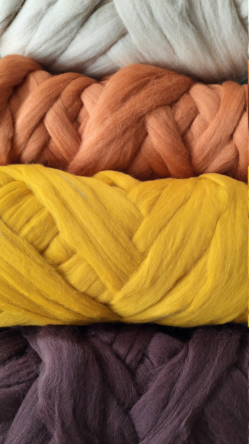 Chunky Arm Knitting Yarn for Armknit DIY Projects 100% Merino Wool image 2