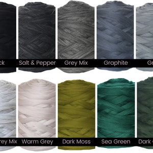 Chunky Arm Knitting Yarn for Armknit DIY Projects 100% Merino Wool image 9