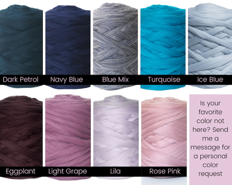 Chunky Arm Knitting Yarn for Armknit DIY Projects 100% Merino Wool image 10