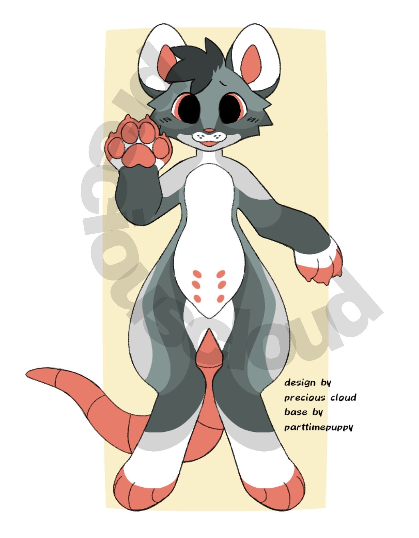 Sweet Anthro Rat Furry Character Design Adopt Etsy UK