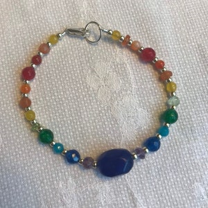 Throne of Adonai Bracelet - Sapphire, Amethyst, Apatite, Aquamarine, Emerald, Peridot, Citrine, Hessonite Garnet, Carnelian, Brazilian Ruby