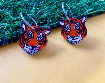 Tiger statement Earrings