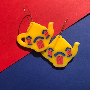 Little Yellow Teapot Earrings