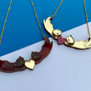 Otter Couple Necklace