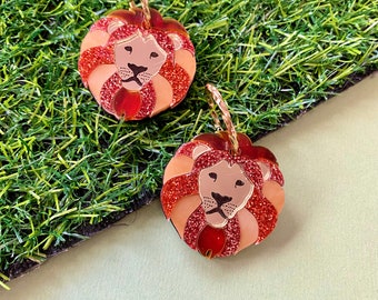 Lion statement Earrings