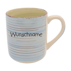 Coffee mug cup coffee cup coffee pot mug colorful striped personalized with desired name name ceramic tableware personalized