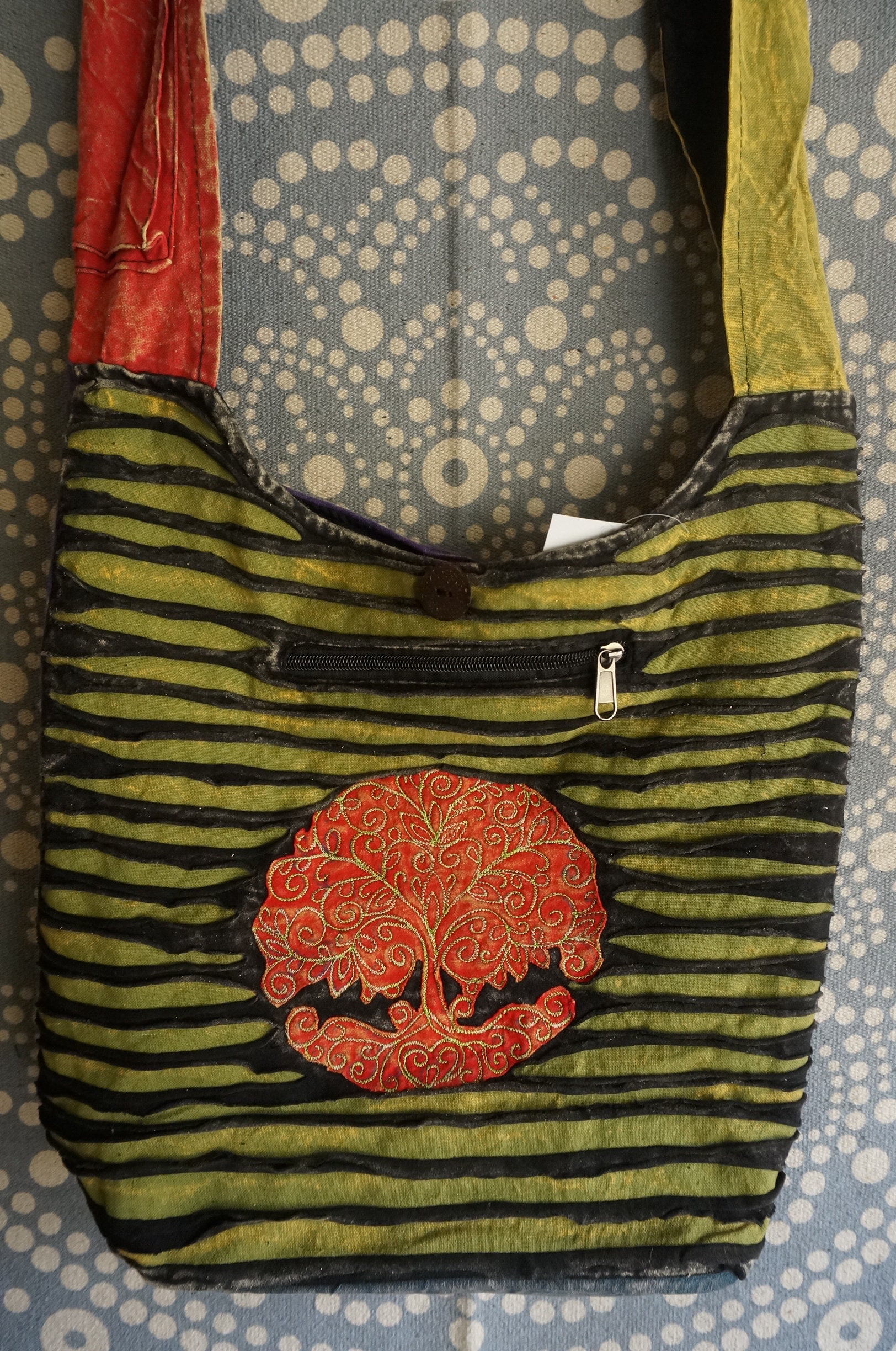 Tree of Life Art Bag Colorful Hobo Bag Purse Hippie Bag 