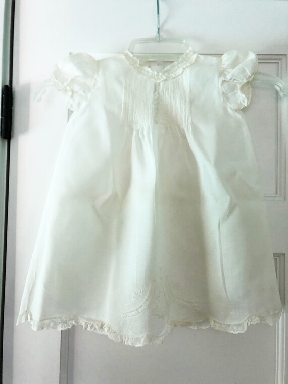 Vintage Christening Gown and Under Slip Gem