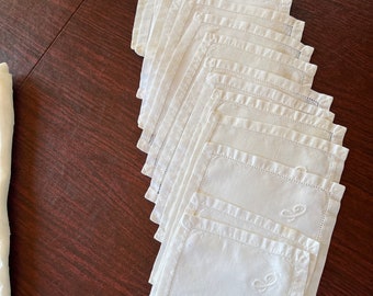 Linen cocktail napkins
