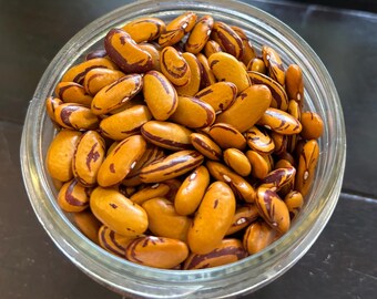20+ Tiger Eye Dry Pole Bean Seeds, Veganic (Vegan & Organic), Heirloom, Open-Pollinated, Non-GMO, No-Till