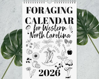 Foraging Calendar, Western North Carolina  - 2026