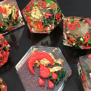 Holiday Hidden Forest Polyhedral Dice Set