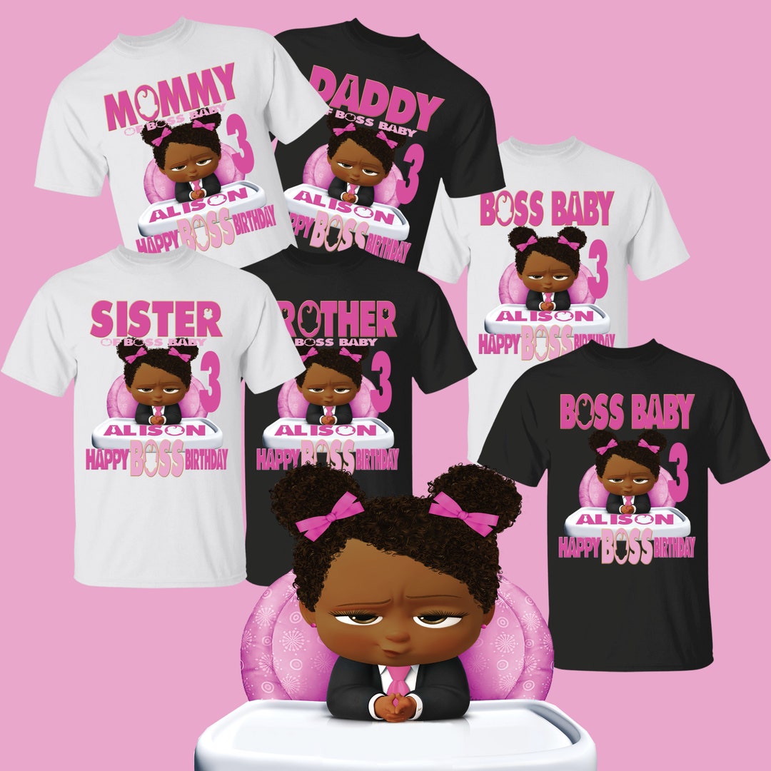 Personalized Boss Baby Birthday T shirt Personalized Boss Baby 