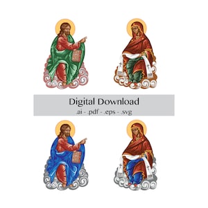 Holy Virgin mary and jesus christ vector art design,digital download,Orthodox icon vector design