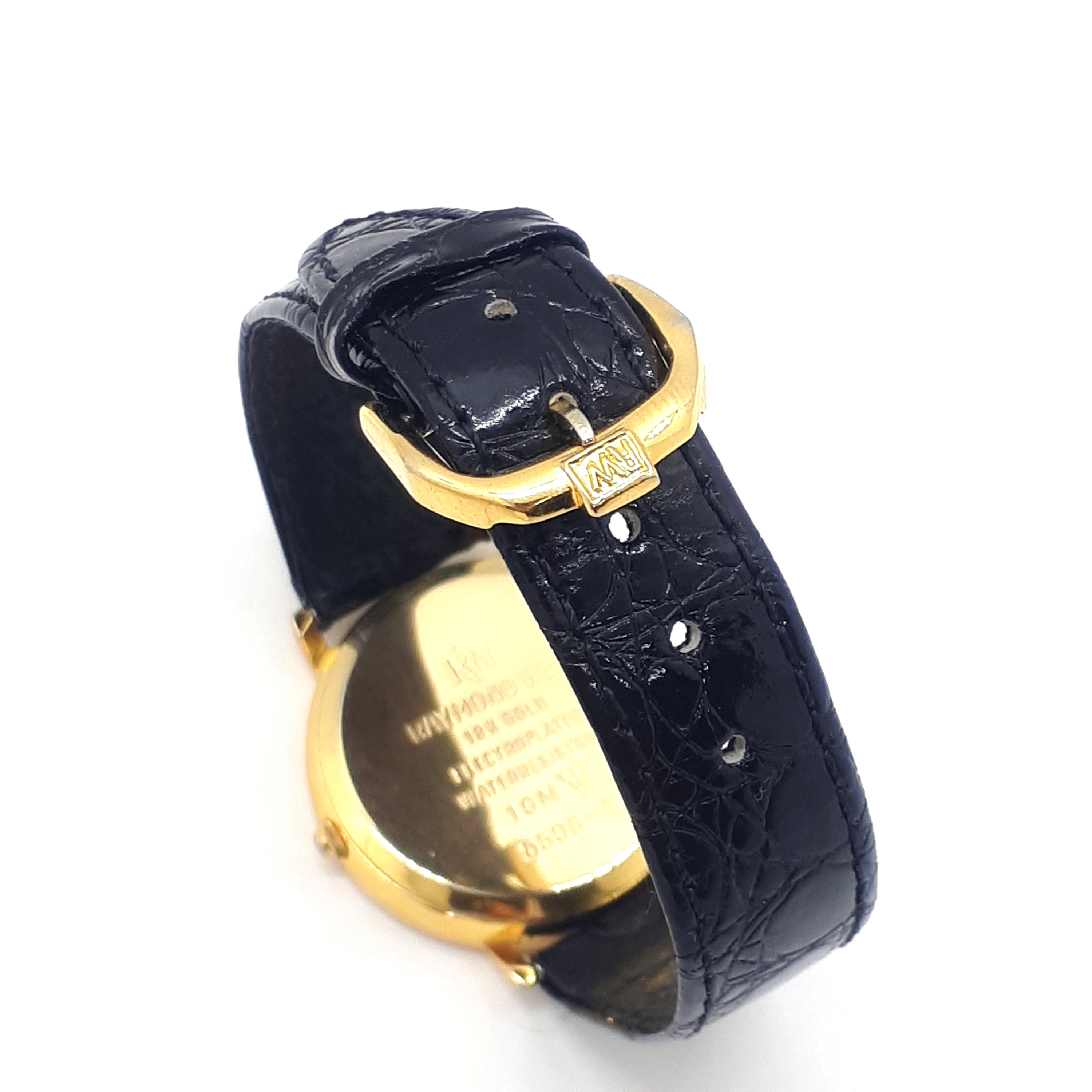 Raymond Weil Ladies Watch 18K Gold Plated Black Dial Swiss Made  New Battery Raymond Weil Traviata 3724-1 Swiss Watch Ladies 18k Gold  main image 3
