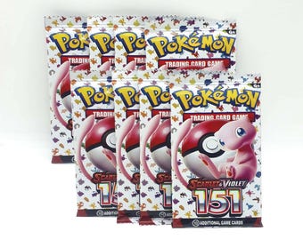 Proxy Pokemon Booster 8x Packs Scarlet&Violet 151 booster packs, Sealed Booster Packs,Trading Card Game (unofficial-proxy)