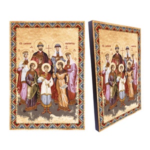 Romanov Family Orthodox Icon: Tsar Nicholas II, Royal Martyrs