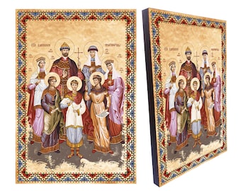 Romanov Family Orthodox Icon: Tsar Nicholas II, Royal Martyrs, Express Delivery