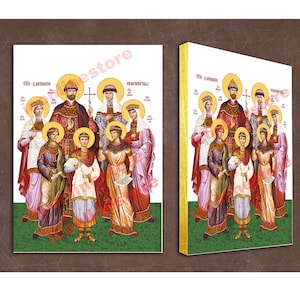 Romanov Family Orthodox Icon: Tsar Nicholas II Canvas Print (11.8&#39;&#39;x15.7&#39;&#39;)