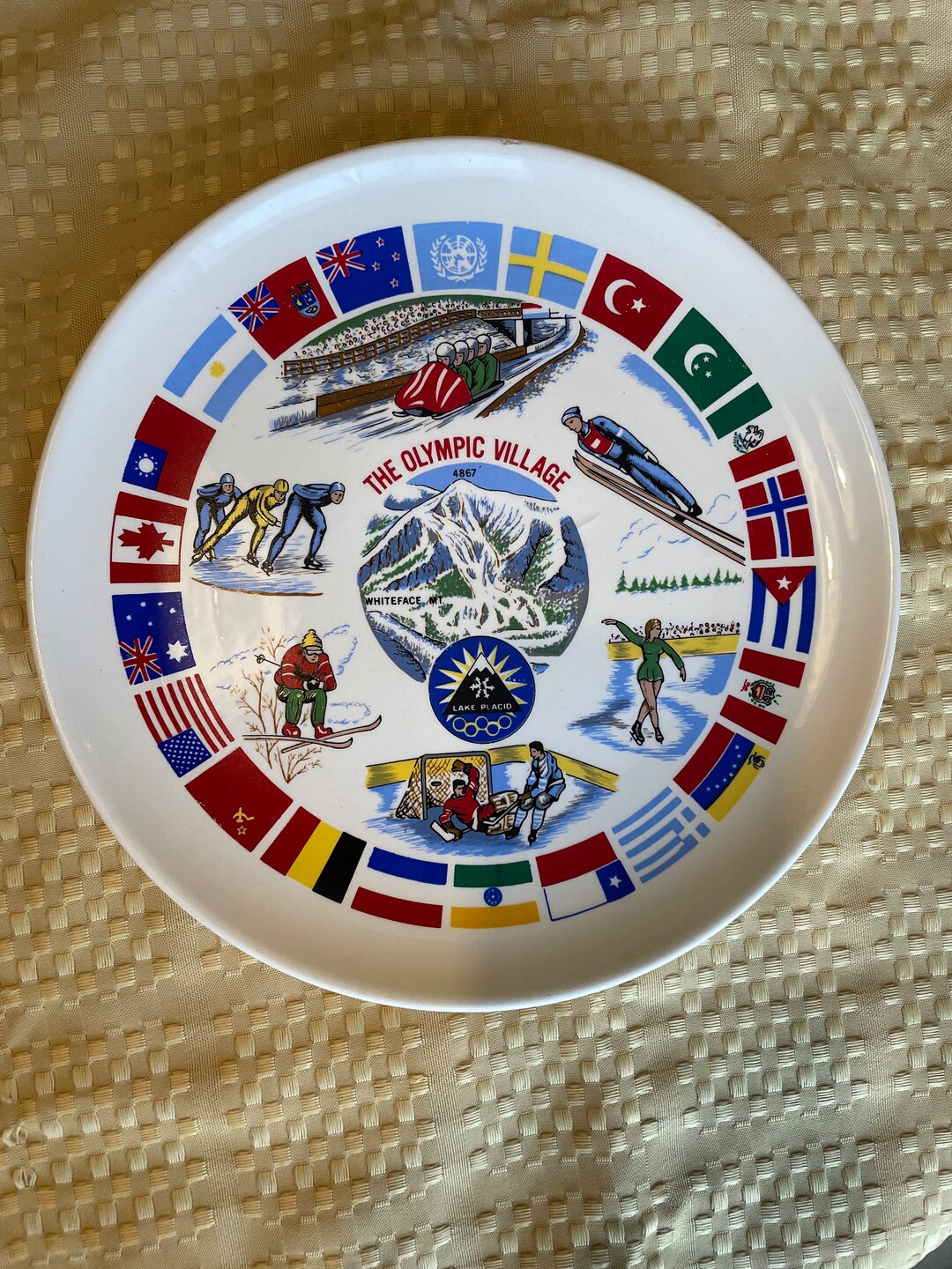 Cendrier Vintage Jeux Olympiques Lake Placid 1980 - Souvenir USA