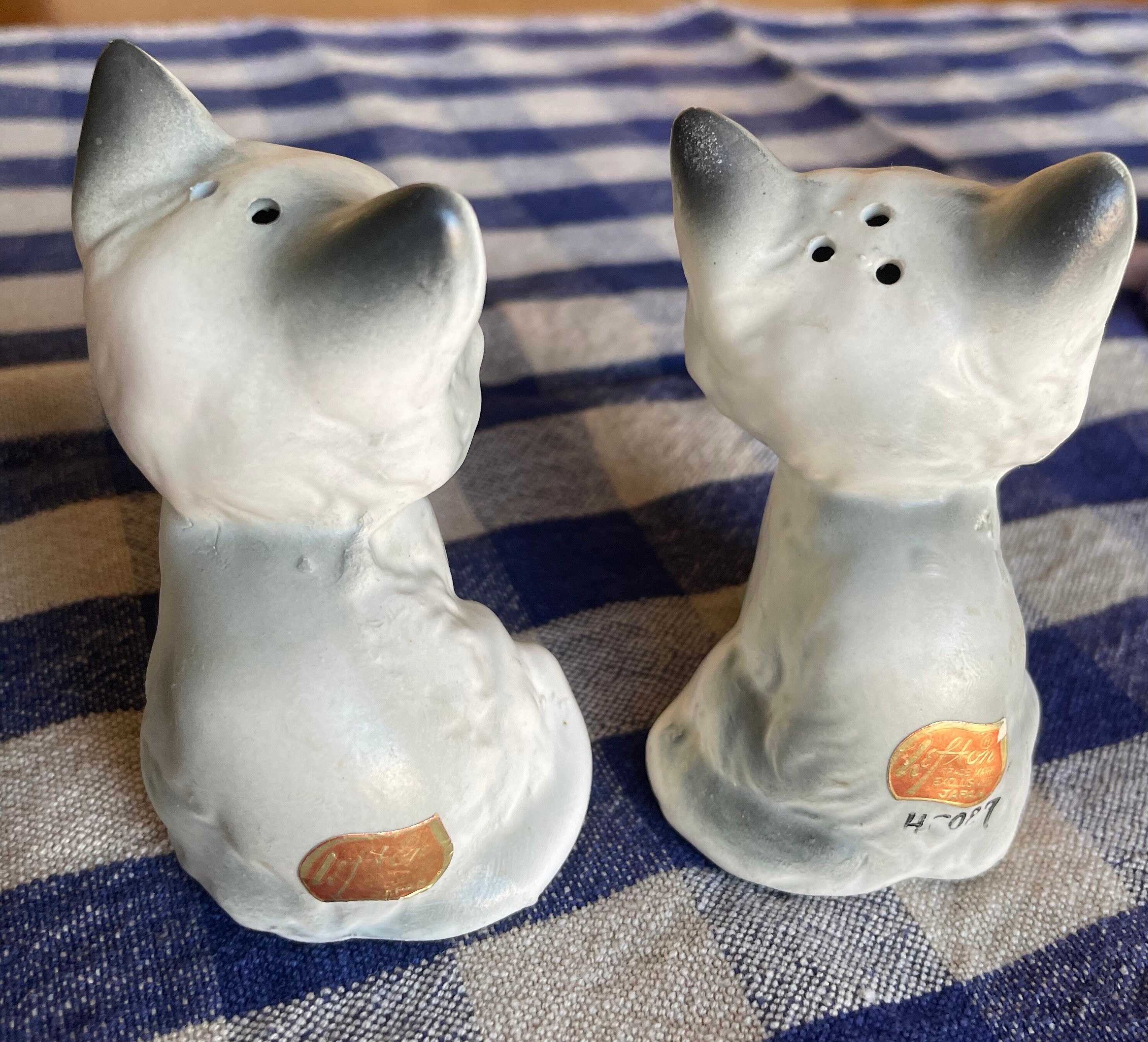 Lefton Mewling Kitten Salt and Pepper Shakers With Original Stickers - Etsy