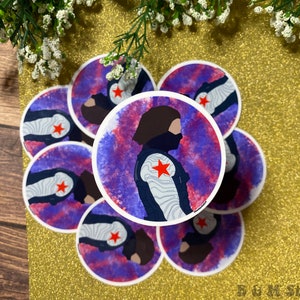 Winter Soldier Inspired Sticker|Sticker for Cell Phones, Water Bottles, Laptops, Tablets, Notebooks