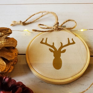 Christmas Hoop Ornaments (3.5 inch)