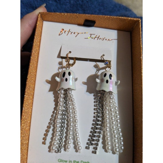Betsey Johnson Ghost Earrings - Glow in the Dark - Etsy display picture 3