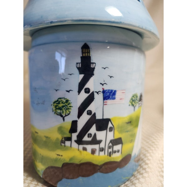 Ceramic Lighthouse Candle Holder Etsy
