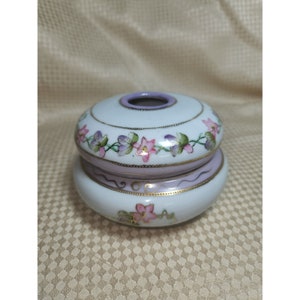 Hand painted trinket container