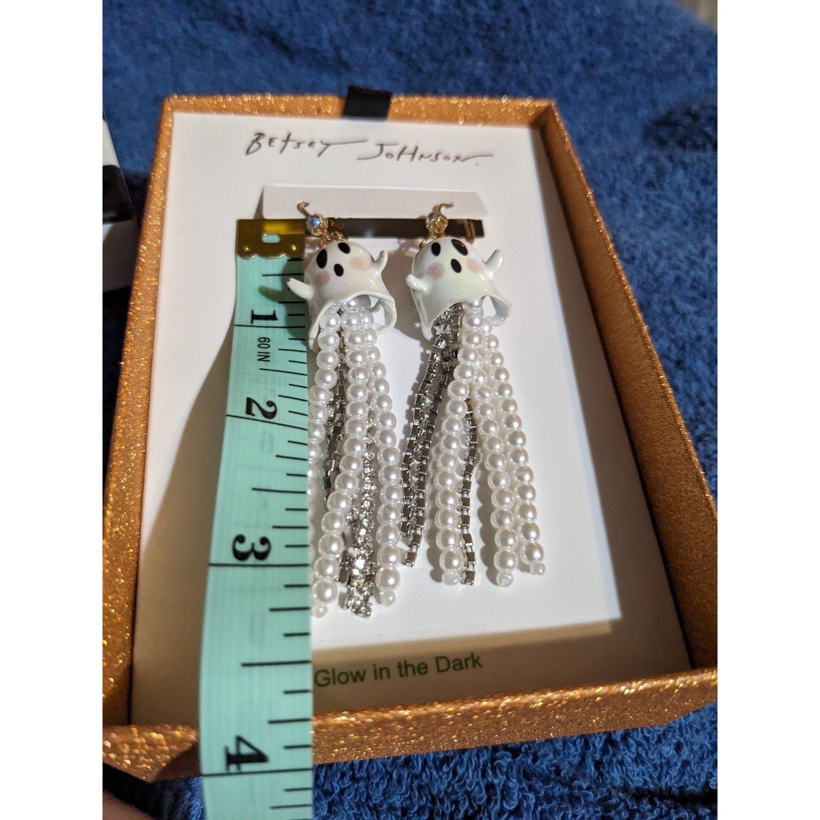 Betsey Johnson Ghost Earrings - Glow in the Dark - Etsy display picture 1