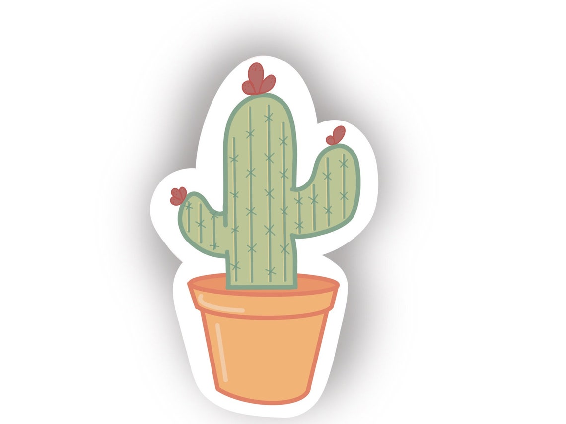 Printable Cactus Sticker Pack Sticker Download Plant - Etsy