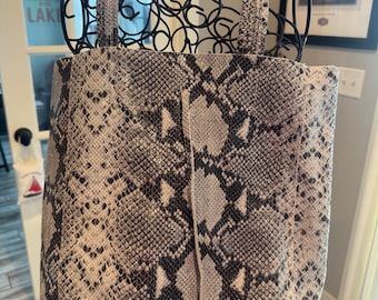 Cute Faux Python Snake Skin Tote Bag!