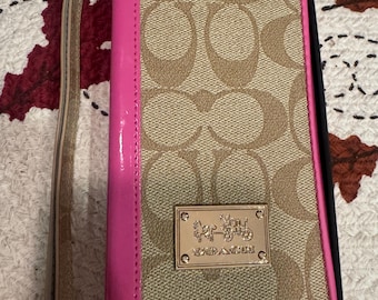 Coach Phone Carrier with Strap! Pretty Pink!