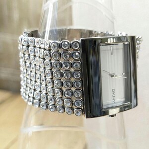 DKNY Women\'s Silver Bracelet Watch With Rhinestone Accents Ladies main image 2