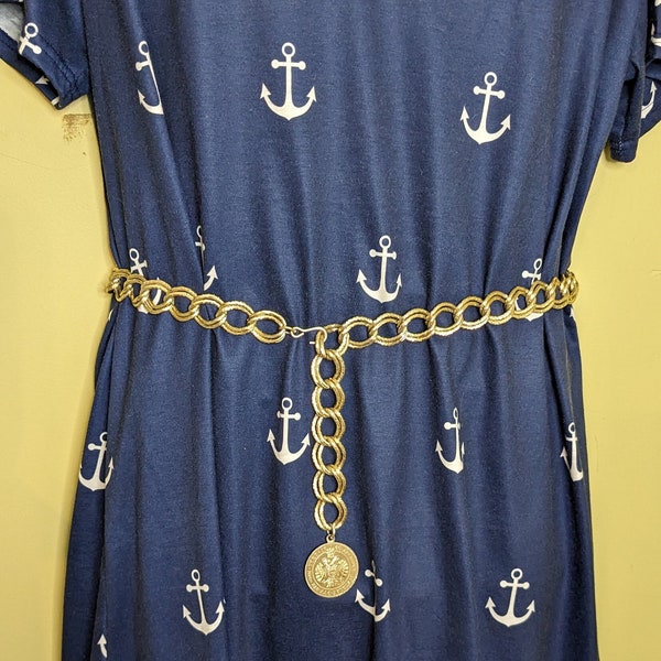 Chain Belt Double Circles Etsy