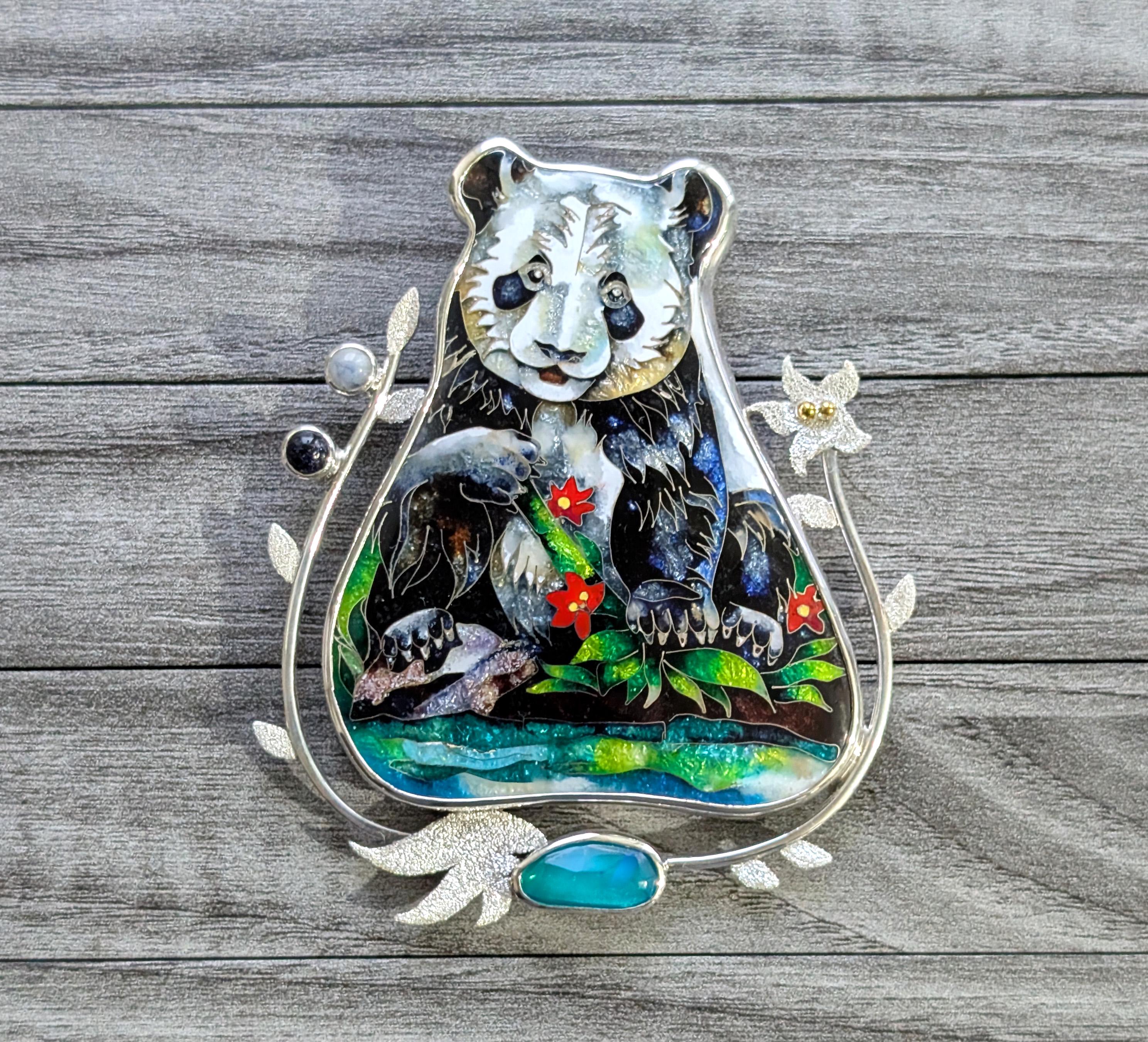 Sterling Silver Panda Necklace