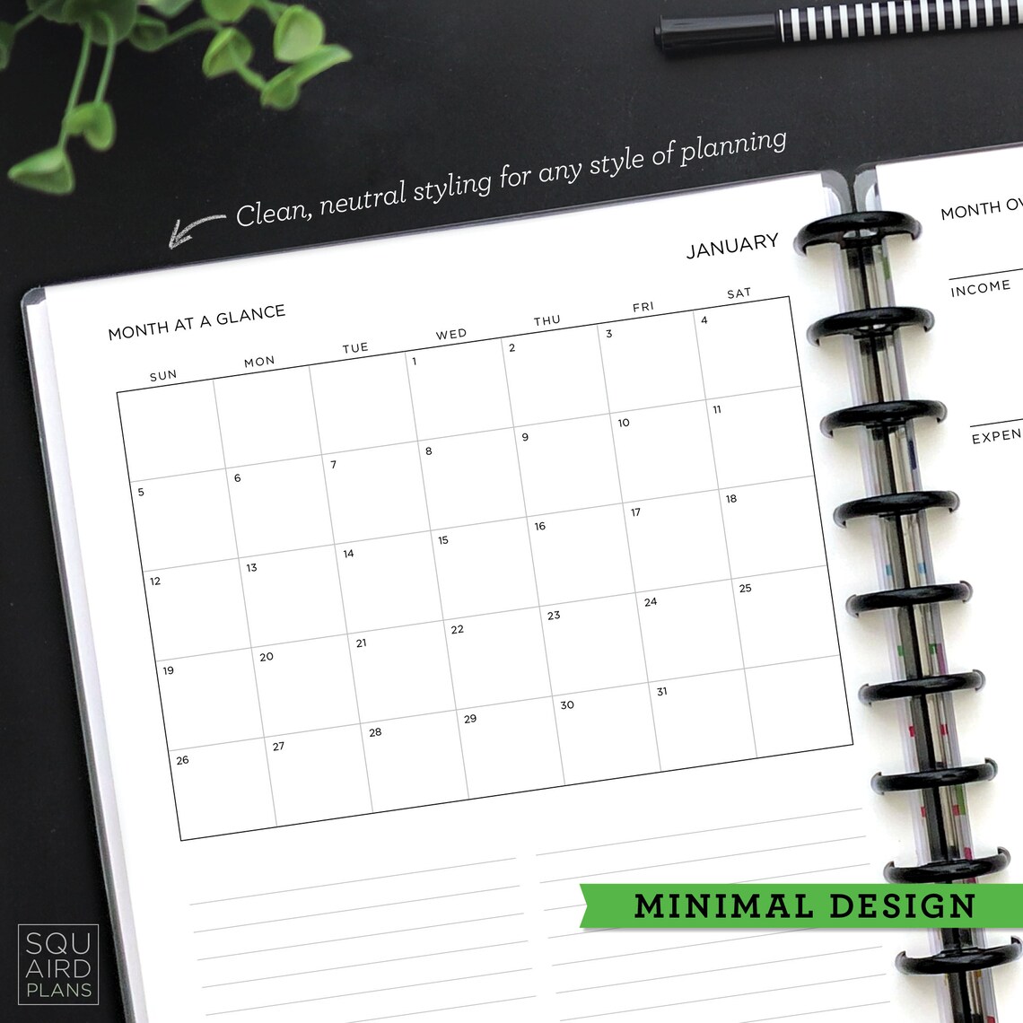 2025 Budget Planner Printable • Overview Layout for Yearly & Monthly ...